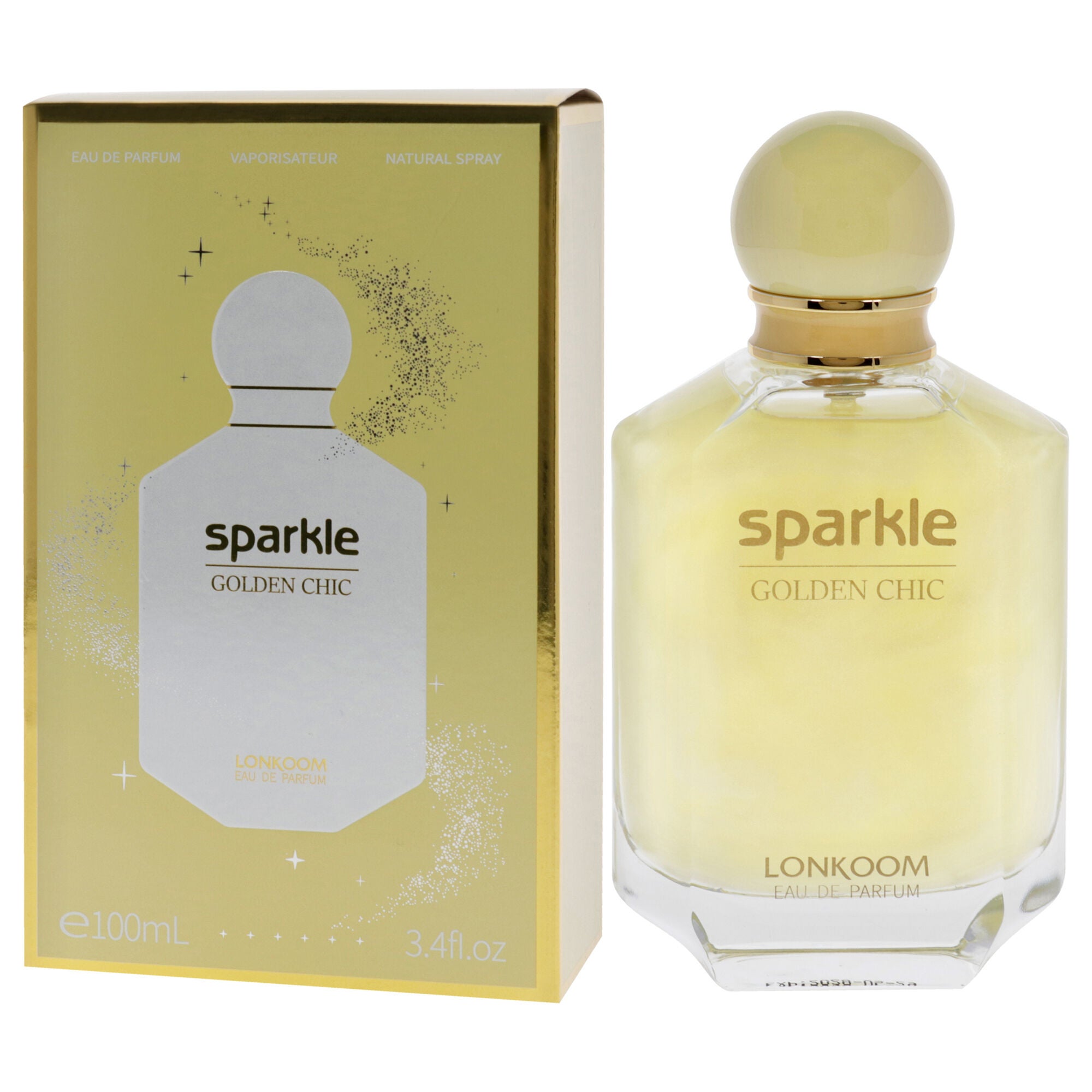 Sparkle Golden Chic by Lonkoom for Women - 3.4 oz EDP Spray, See Description, alternate image number 3