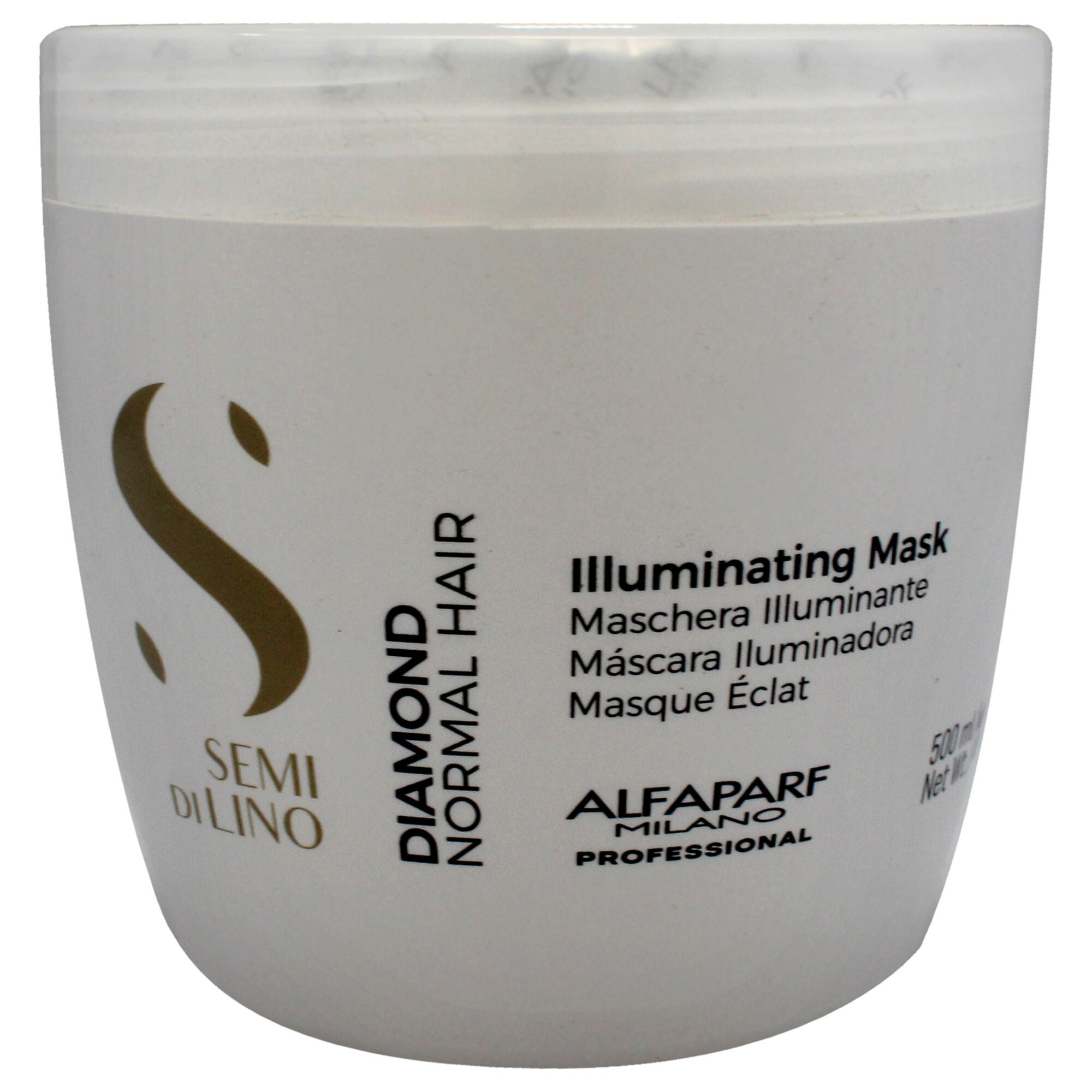 Semi Di Lino Diamond Illuminating Mask by Alfaparf Milano for Unisex - 17.4 oz Masque, See Description, hi-res image number 0