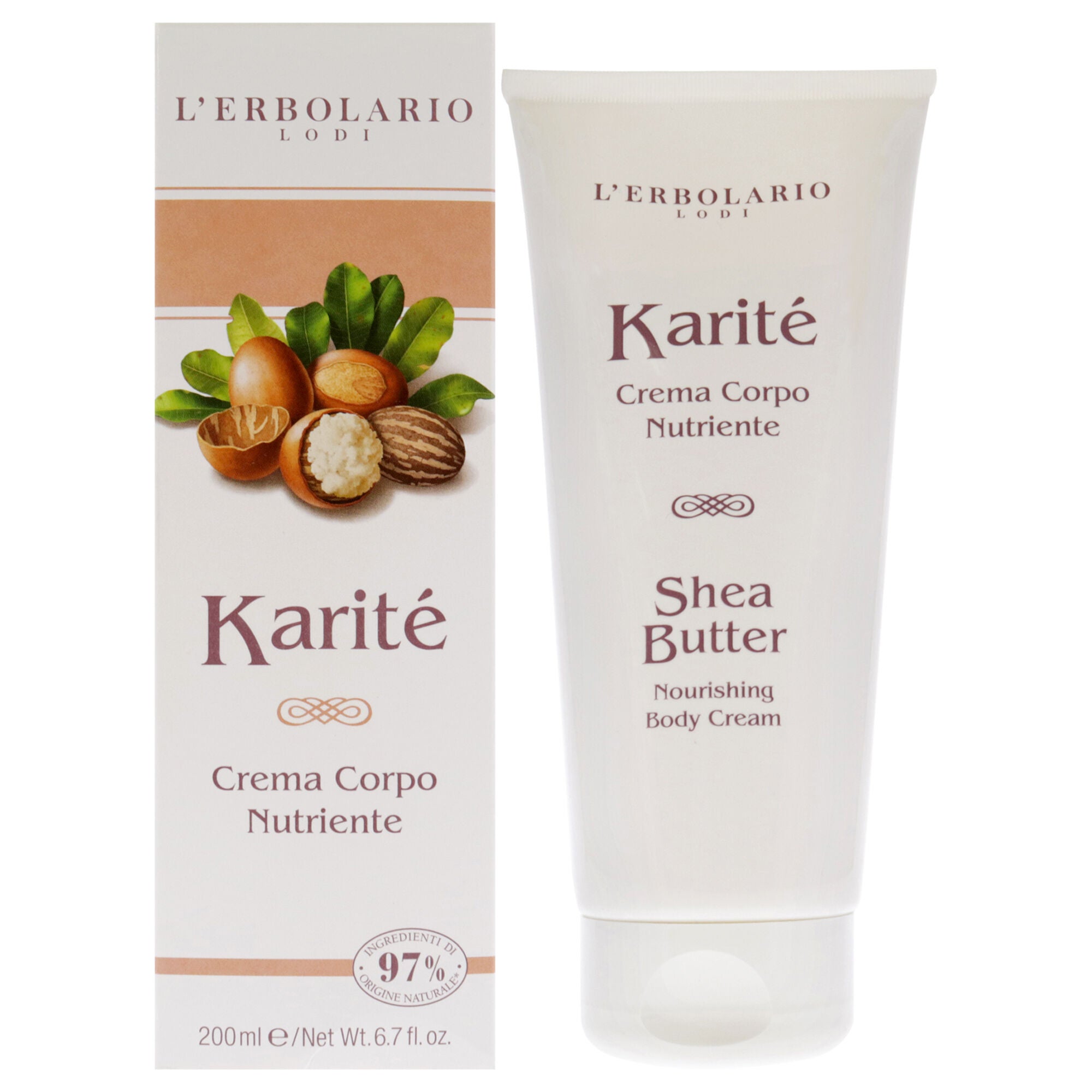 Nourishing Body Cream - Shea Butter by LErbolario for Unisex - 6.7 oz Cream, See Description, hi-res image number 0