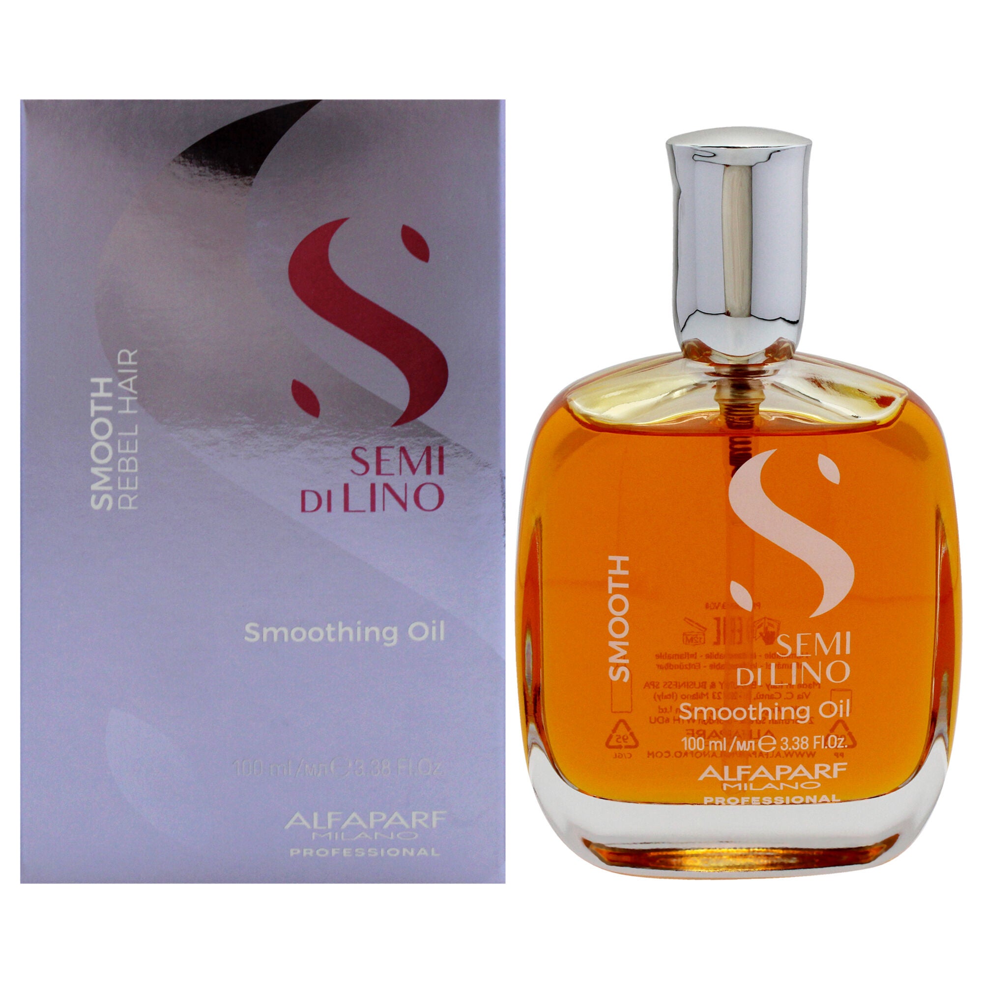 Semi Di Lino Smooth Smoothing Oil by Alfaparf Milano for Unisex - 3.38 oz Oil, See Description, hi-res image number 0