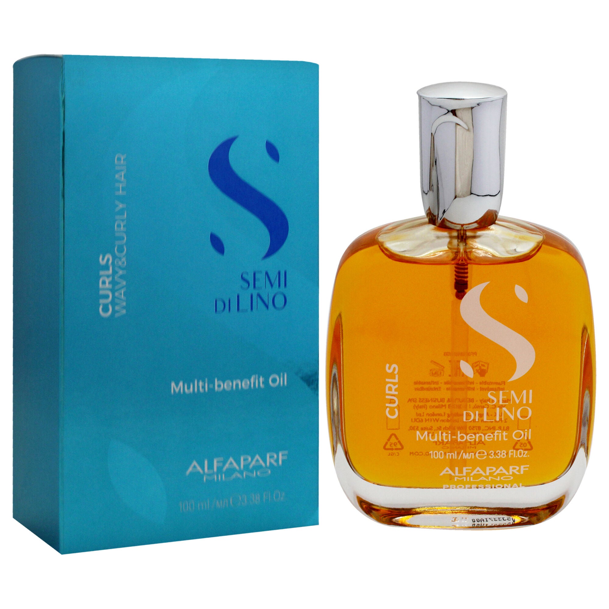 Semi Di Lino Curls Multi-Benefit Oil by Alfaparf Milano for Unisex - 3.38 oz Oil, See Description, alternate image number 2