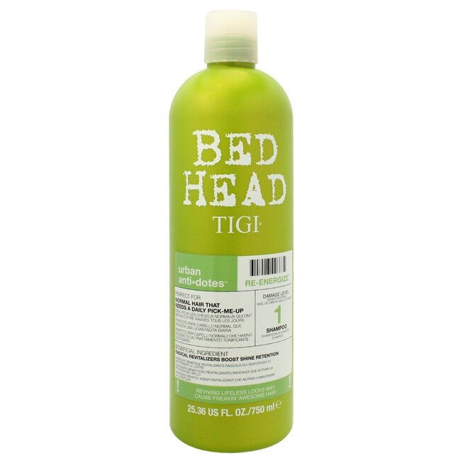 Bed Head Urban Antidotes Re-energize Shampoo by TIGI for Unisex - 25.36 oz Shampoo, NA, hi-res image number null