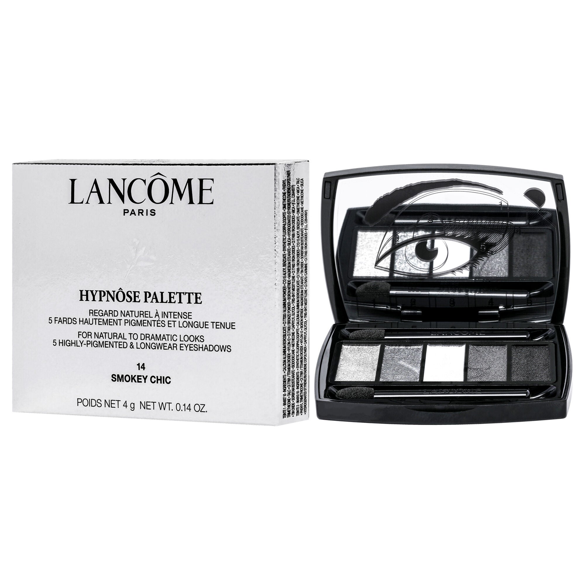 Hypnose 5-Color Eyeshadow Palette - 14 Smokey Chic by Lancome for Women - 0.14 oz Eyeshadow, See Description, alternate image number 2
