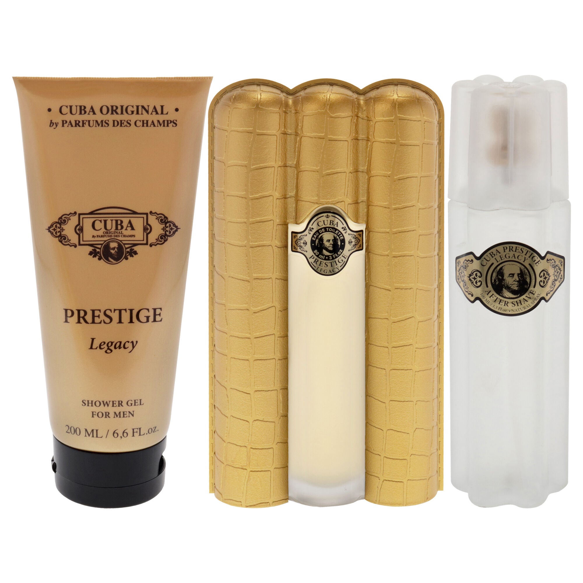 Cuba Prestige Legacy by Cuba for Men - 3 Pc Gift Set 3oz EDT Spray, 6.6oz Shower Gel, 3.3oz After Shave, , alternate image number 5