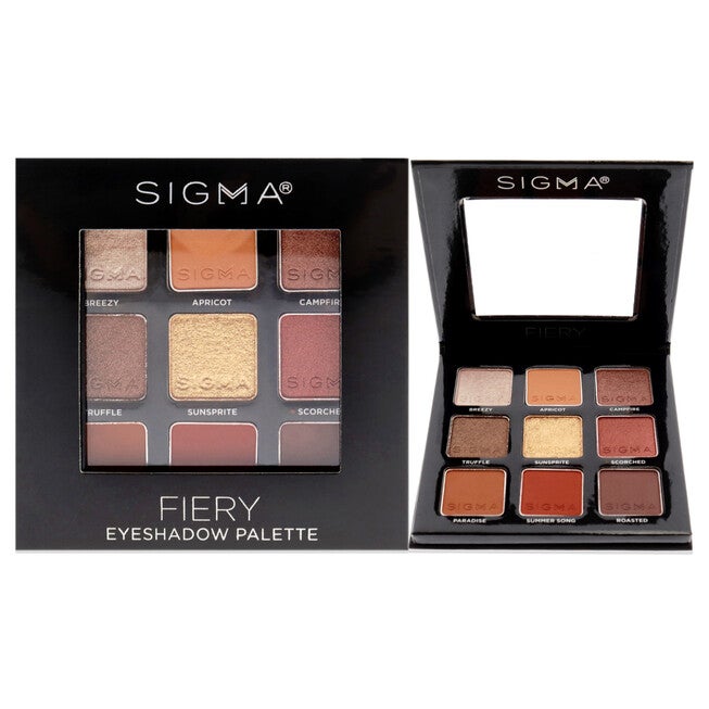 Eyeshadow Palette - Fiery by SIGMA for Women - 0.32 oz Eye Shadow, , alternate image number null