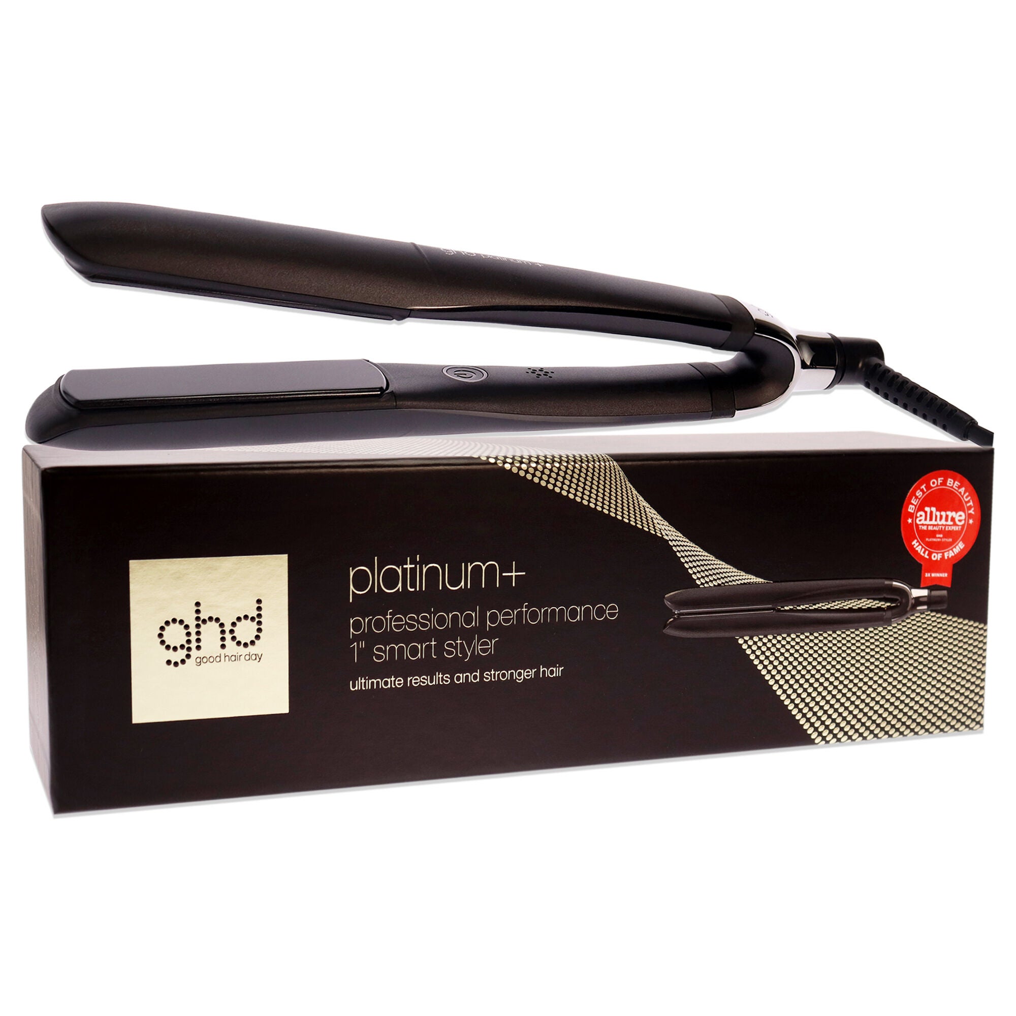 GHD Platinum Plus Professional Performance Styler Flat Iron S8T262 Black by GHD for Unisex 1 Inch Flat Iron Swimsuits For All