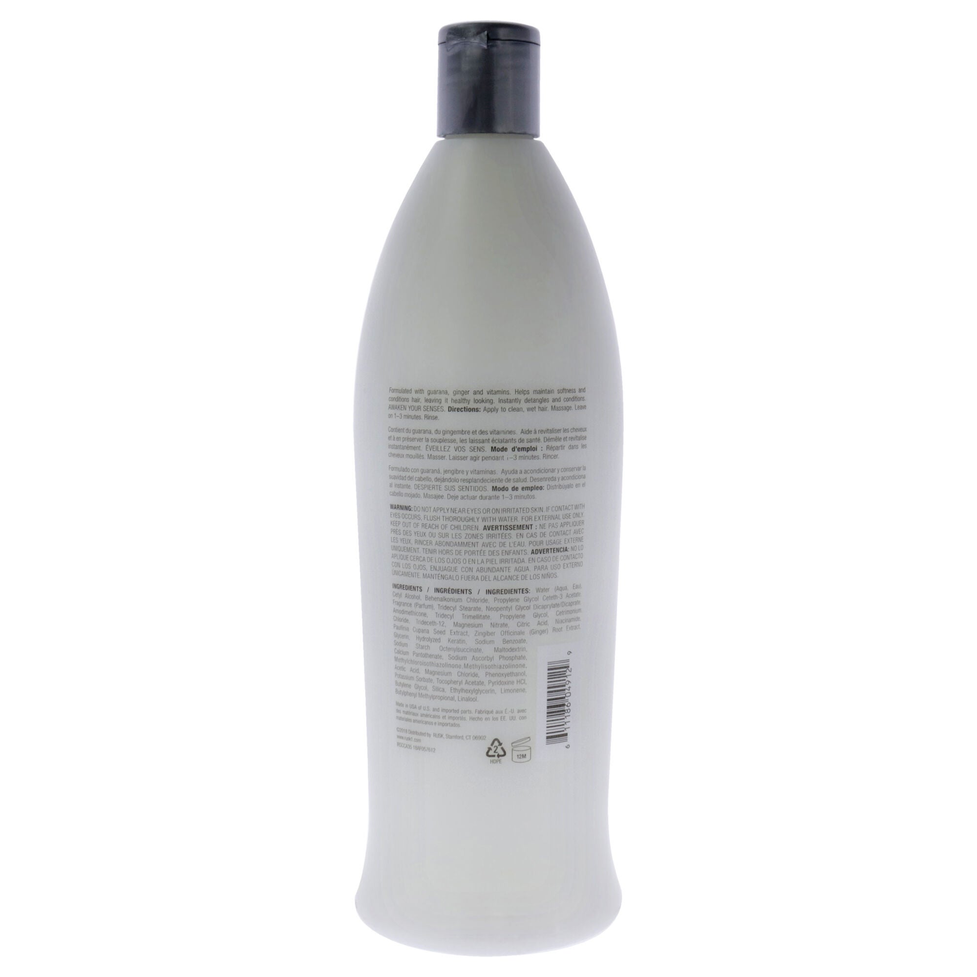 Sensories Calm Guarana And Ginger Nourishing Conditioner by Rusk for Unisex - 35 oz Conditioner, See Description, alternate image number 2