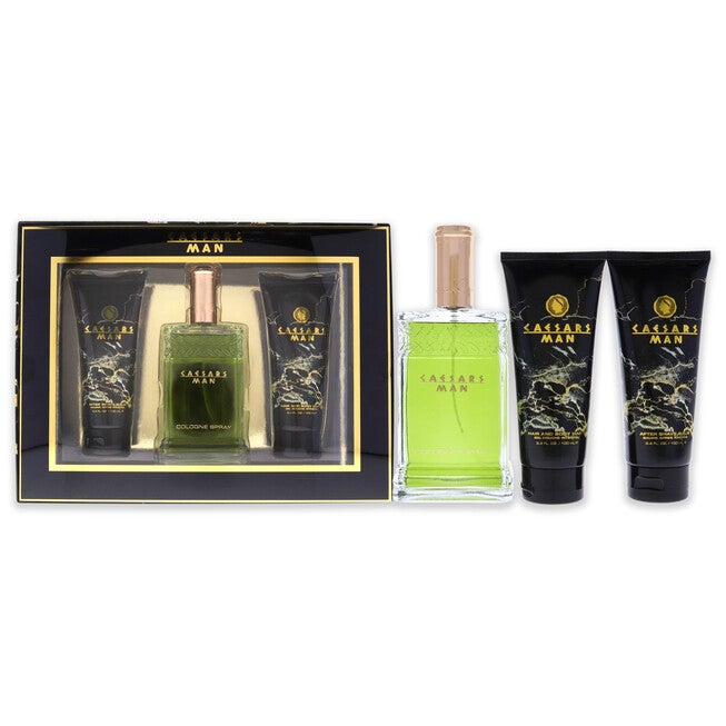 Caesars by Caesars for Men - 3 Pc Gift Set 4oz Cologne Spray, 3.3oz Hair And Body Wash, 3.3oz After Shave Balm, NA, hi-res image number null