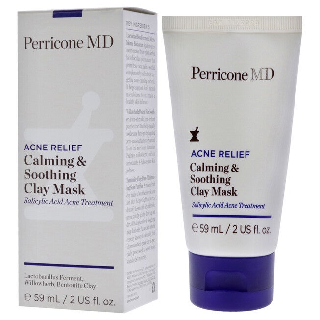 Acne Relief Calming and Soothing Clay Mask by Perricone MD for Unisex - 2 oz Mask, NA, alternate image number null