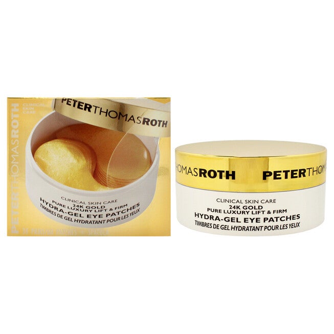 24K Gold Pure Luxury Lift and Firm Hydra-Gel Eye Patches by Peter Thomas Roth for Women - 60 Pc Patches, NA, hi-res image number null