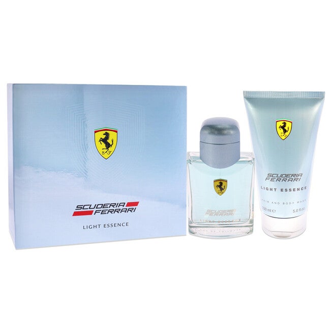 Ferrari Light Essence by Ferrari for Men - 2 Pc Gift Set 2.5oz EDT Spray, 5oz Hair and Body Wash, , alternate image number null