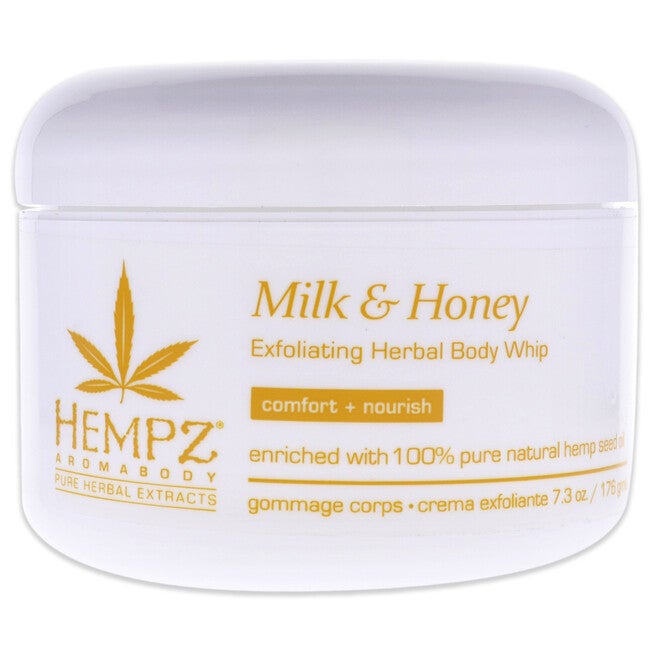 AromaBody Milk and Honey Herbal Body Exfoliating Whip by Hempz for Unisex - 7.3 oz Body Cream, NA, hi-res image number null