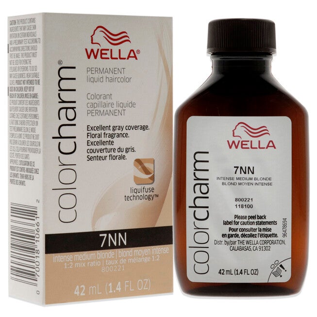 Color Charm Permanent Liquid Hair Color - 7NN Intense Medium Blonde by Wella for Unisex - 1.42 oz Hair Color, NA, alternate image number null
