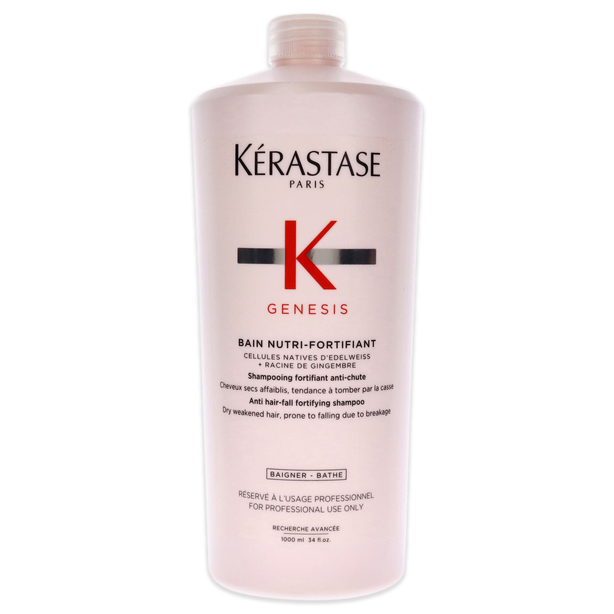 Genesis Bain Nutri-Fortifiant Shampoo by Kerastase for Unisex - 34 oz Shampoo, See Description, hi-res image number 0