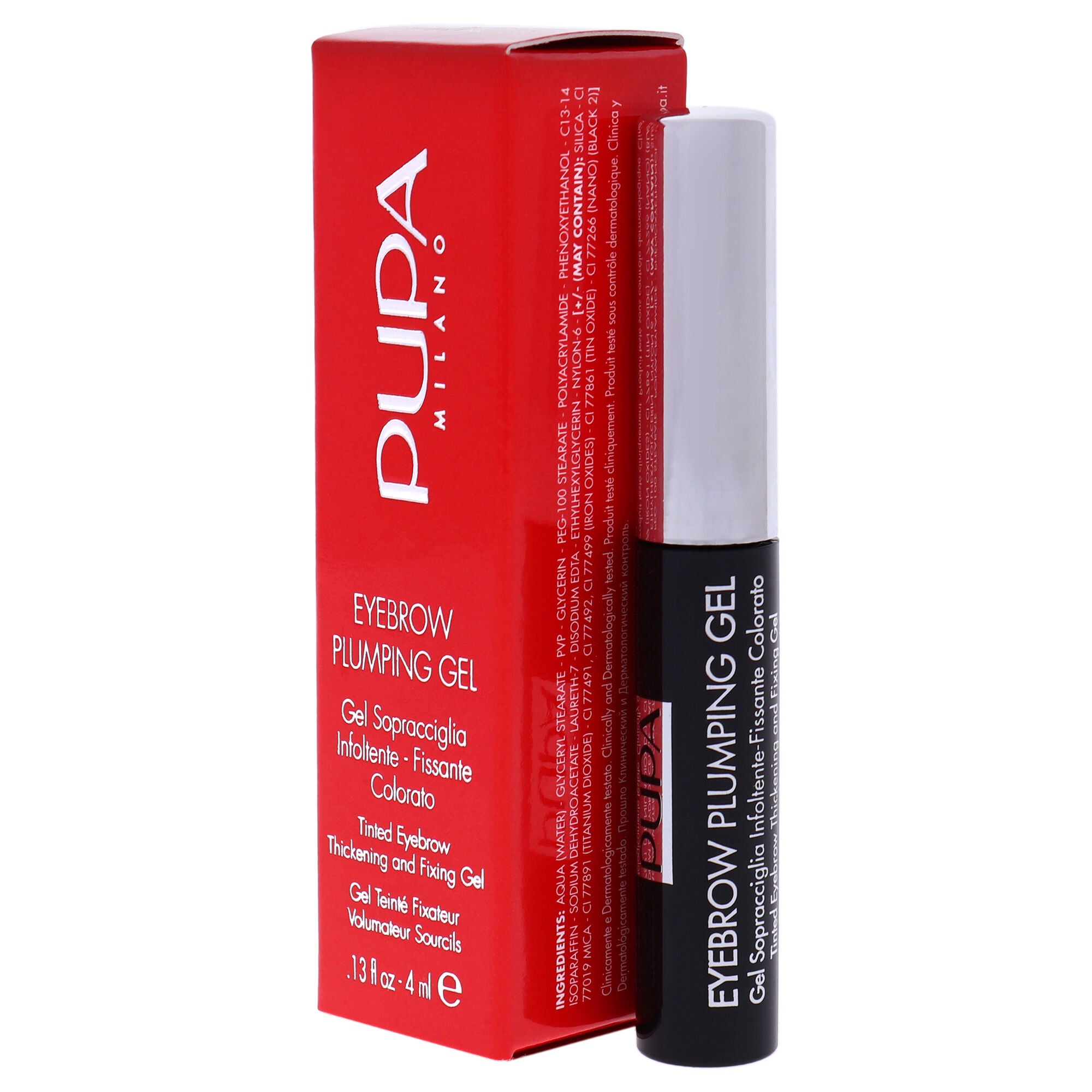 Eyebrow Plumping Gel - 002 Brown by Pupa Milano for Women - 0.13 oz Eyebrow Gel, See Description, alternate image number 3