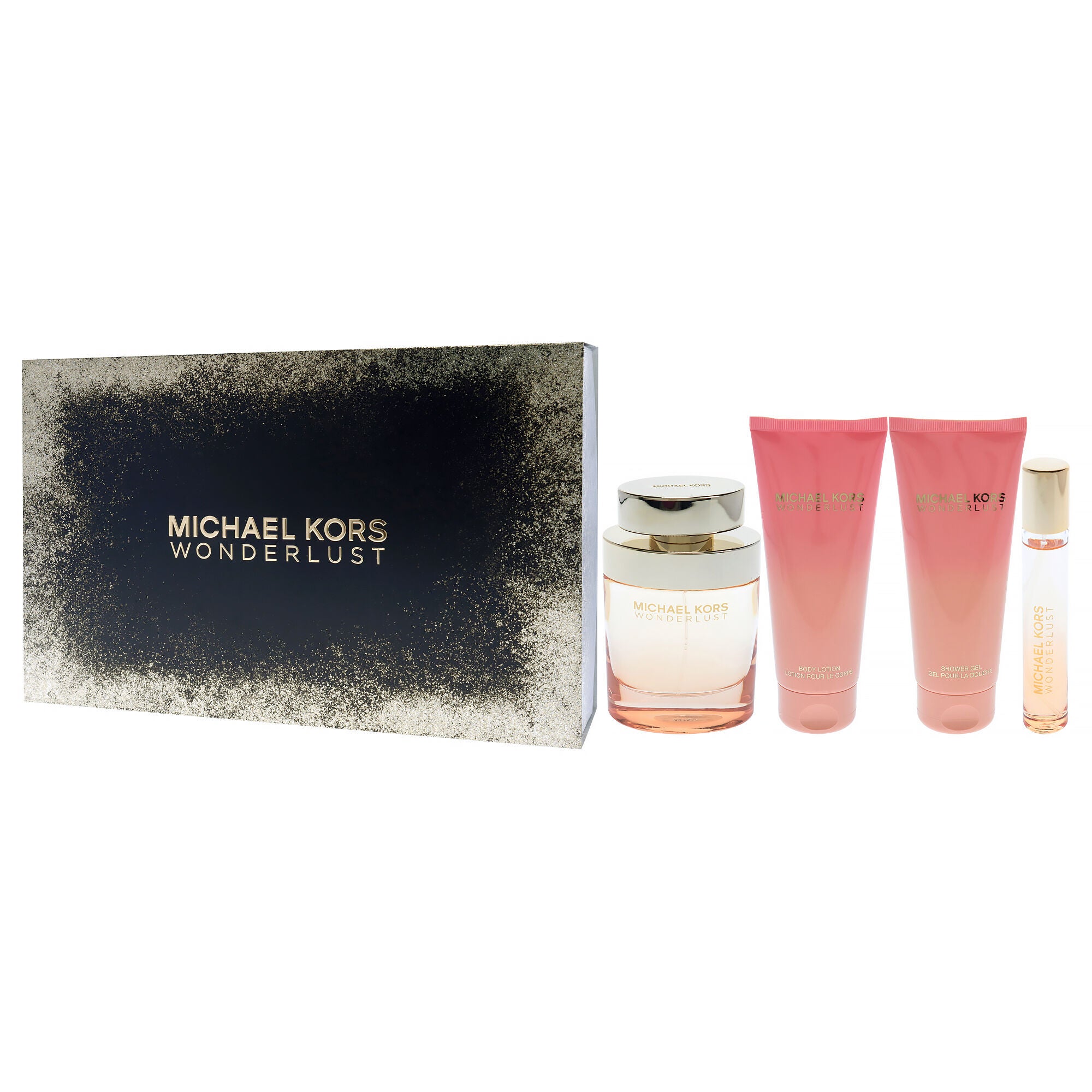 Wonderlust by Michael Kors for Women - 4 Pc Gift Set 3.4oz EDP Spray, 3.4oz Body Lotion, 3.4oz Shower Gel, 0.33 oz EDP Spray, See Description, alternate image number 2