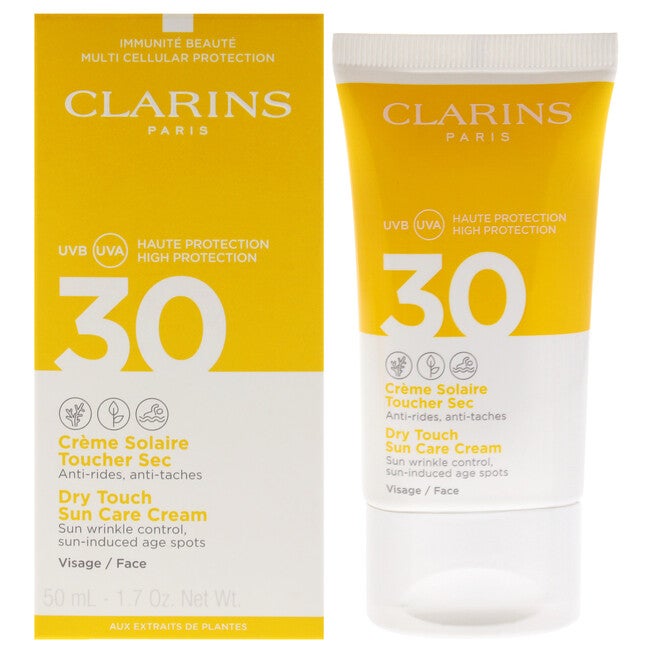 Dry Touch Sun Care Cream SPF 30 by Clarins for Unisex - 1.7 oz Sunscreen, NA, hi-res image number null