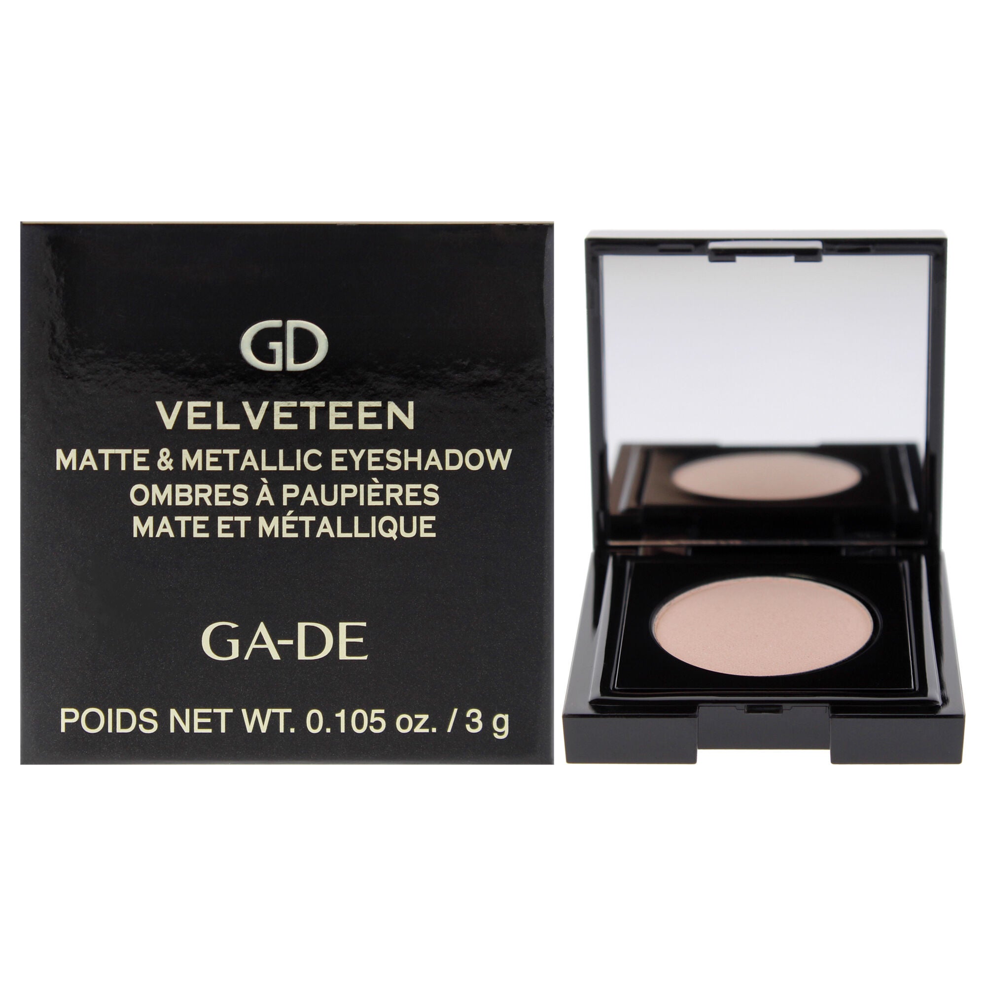 Velveteen Matte and Metallic Eyeshadow - 228 Natural by GA-DE for Women - 0.105 oz Eye Shadow, See Description, hi-res image number 0