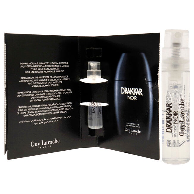 Drakkar Noir by Guy Laroche for Men - 1.2 ml EDT Spray Vial (Mini), See Description, alternate image number 2
