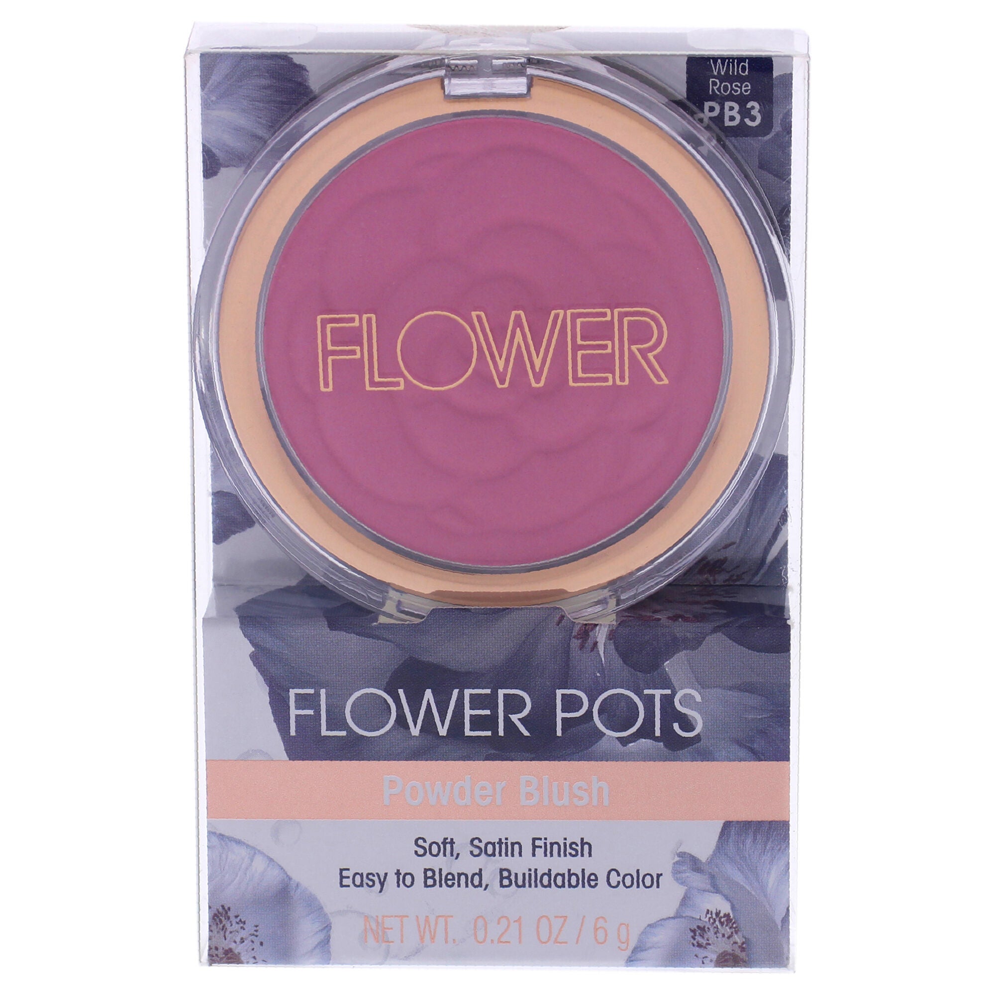 Flower Pots Powder Blush - Warm Wildrose by Flower Beauty for Women - 0.21 oz Blush, See Description, hi-res image number 0