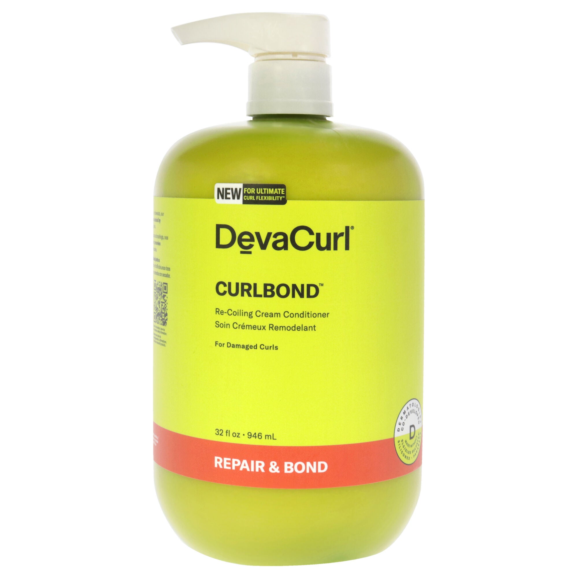 DevaCurl CurlBond Conditioner – Pflegende Kur Für Locken, Stärkt & Schützt Vor Haarbruch, 12 Oz