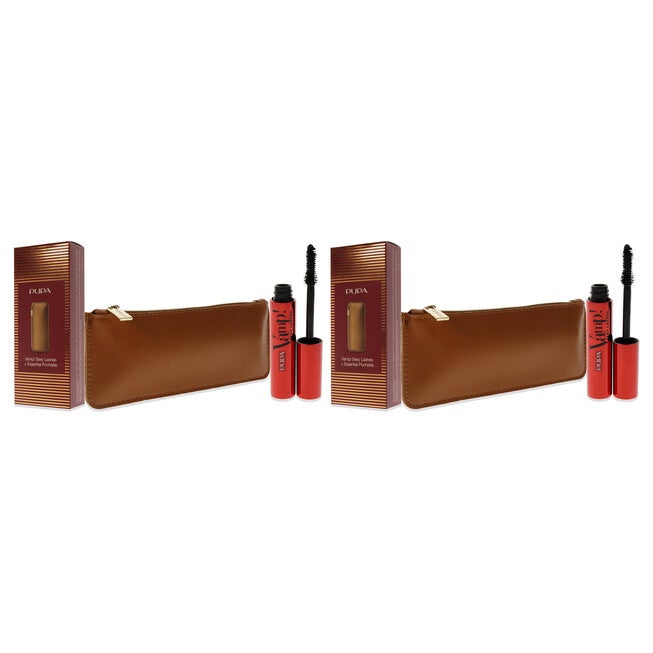 Vamp! Sexy Lashes Set by Pupa Milano for Women - 2 Pc 0.40oz Vamp! Sexy Lashes Mascara - 011 Black, ClutchBag - Pack of 2, NA, alternate image number null