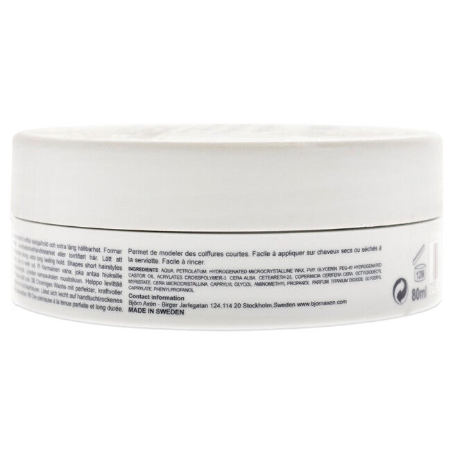 Short Hair Wax Strong and Long Lasting by Bjorn Axen for Unisex - 2.7 oz Wax, , alternate image number null