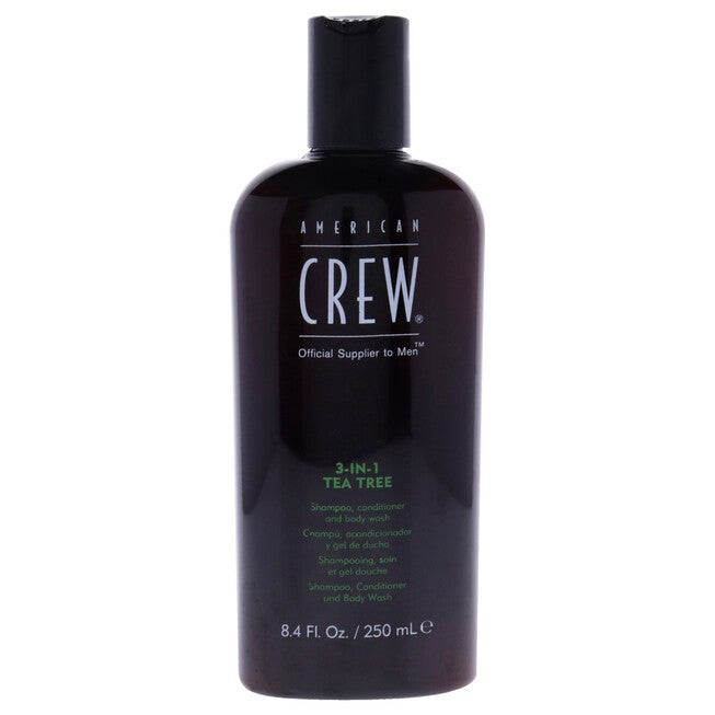 3-In-1 Tea Tree Shampoo, Conditioner and Body Wash by American Crew for Men - 8.4 oz Shampoo, Conditioner and Body Wash, NA, hi-res image number null
