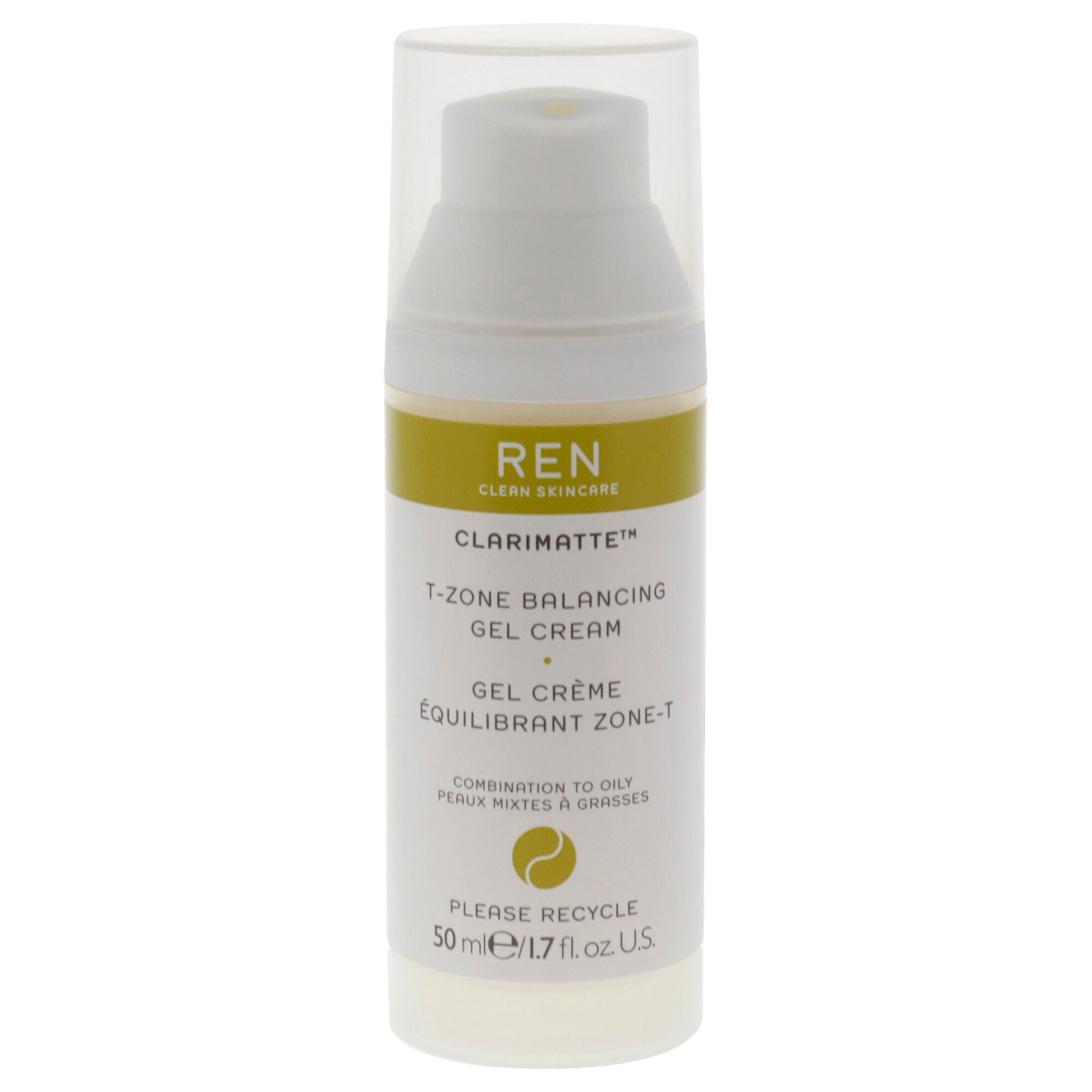 Clarimatte T-Zone Balancing Gel Cream - Combination To Oily Skin by REN for Unisex - 1.7 oz Cream, See Description, alternate image number 1