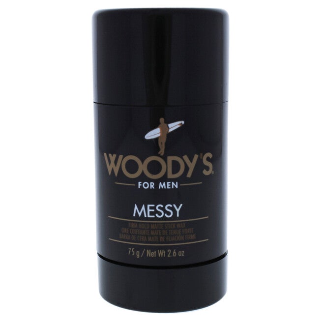 Messy Firm Hold Matte Stick Wax by Woodys for Men - 2.6 oz Deodorant Stick, , alternate image number null