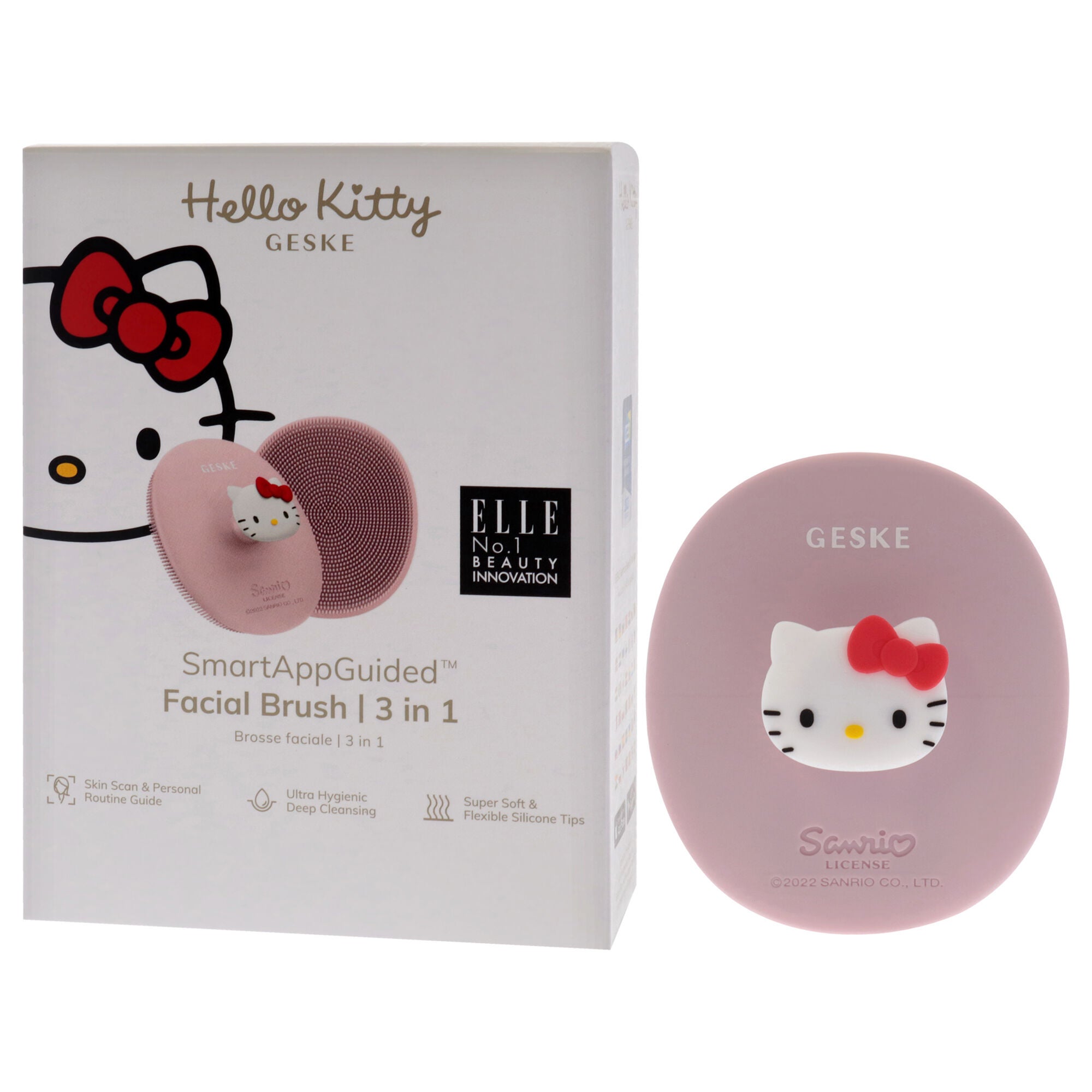 Hello Kitty Facial Brush 3 in 1 - Pink by Geske for Women - 1 Pc Brush, See Description, alternate image number 1
