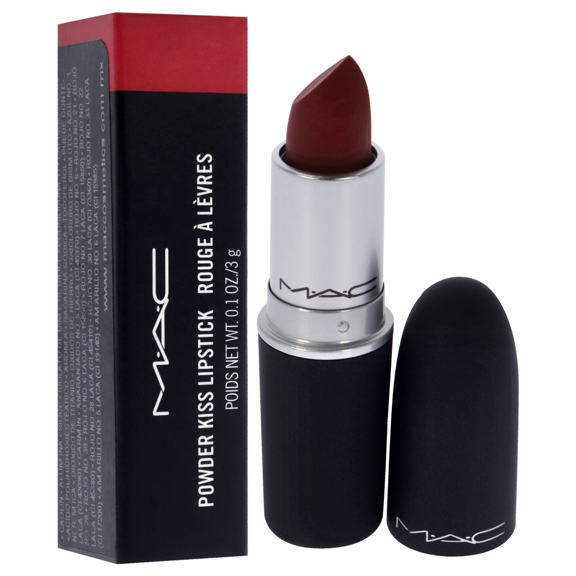 Powder Kiss Lipstick - 935 Ruby New by MAC for Women - 0.1 oz Lipstick, See Description, alternate image number 2