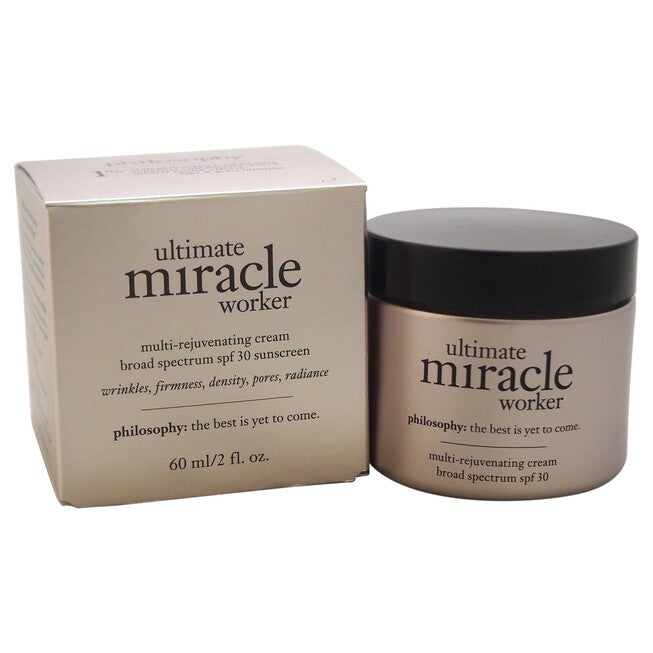 Ultimate Miracle Worker Multi-Rejuvenating Cream Broad Spectrum SPF30 by Philosophy for Unisex - 2 oz Sunscreen, NA, hi-res image number null