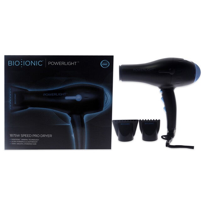 PowerLight 1875W Speed Pro-Dryer - Black by Bio Ionic for Women - 1 Pc Hair Dryer, NA, hi-res image number null