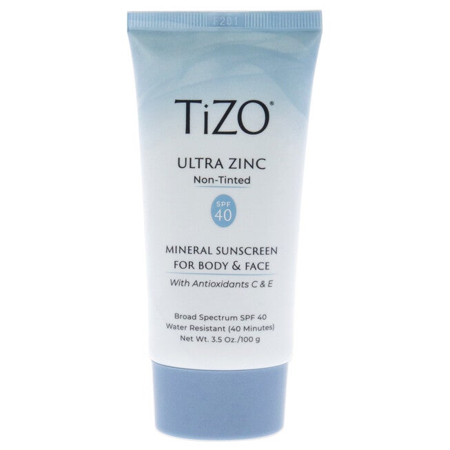 Ultra Zinc Body and Face Non-tinted SPF 40 by Tizo for Unisex - 3.5 oz Sunscreen, NA, alternate image number null