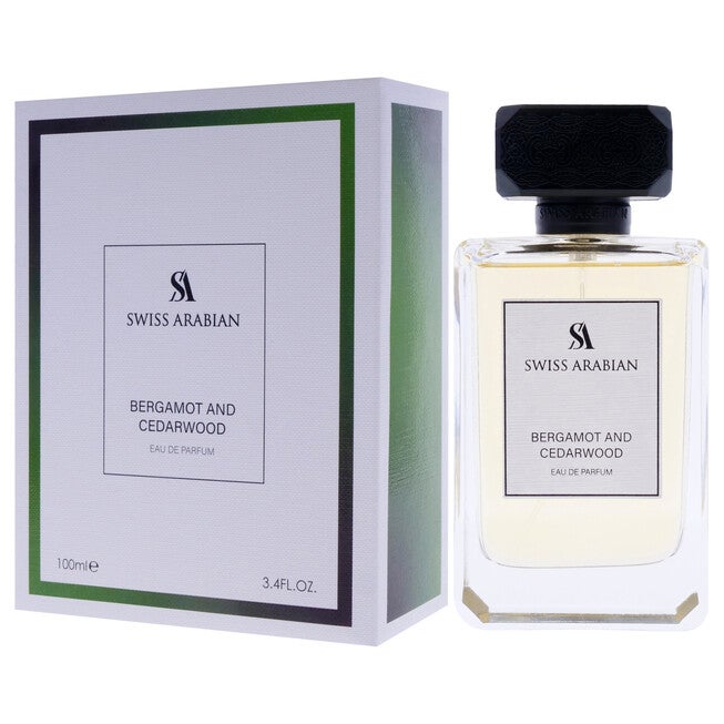 Bergamot and Cedarwood by Swiss Arabian for Men - 3.4 oz EDP Spray, , alternate image number null