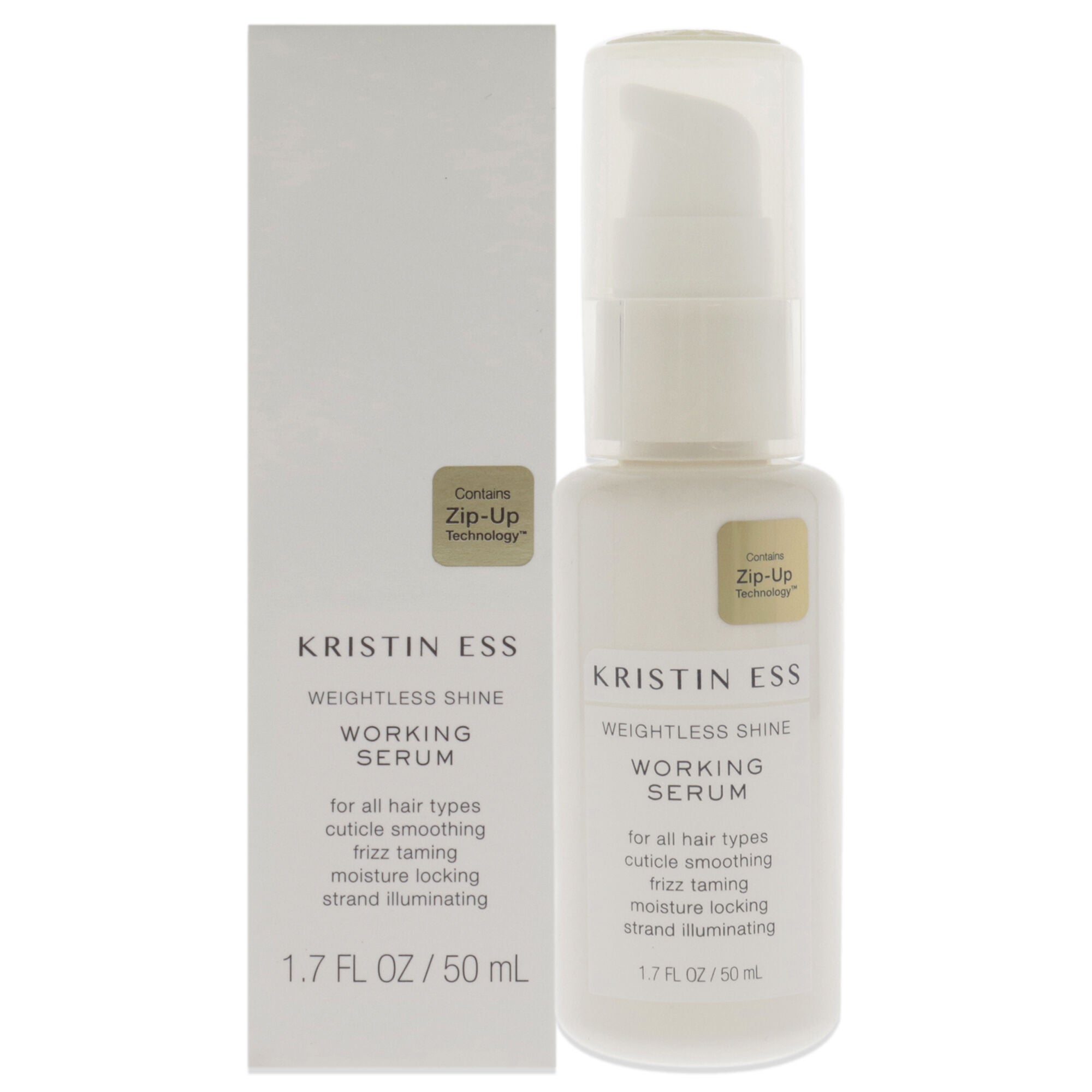 Weightless Shine Working Serum by Kristin Ess for Unisex - 1.7 oz Serum, See Description, hi-res image number 0