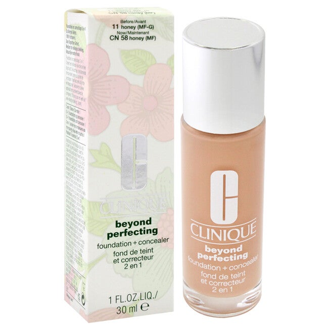 Beyond Perfecting Foundation Plus Concealer - 11 Honey MF-G by Clinique for Women - 1 oz Makeup, NA, alternate image number null