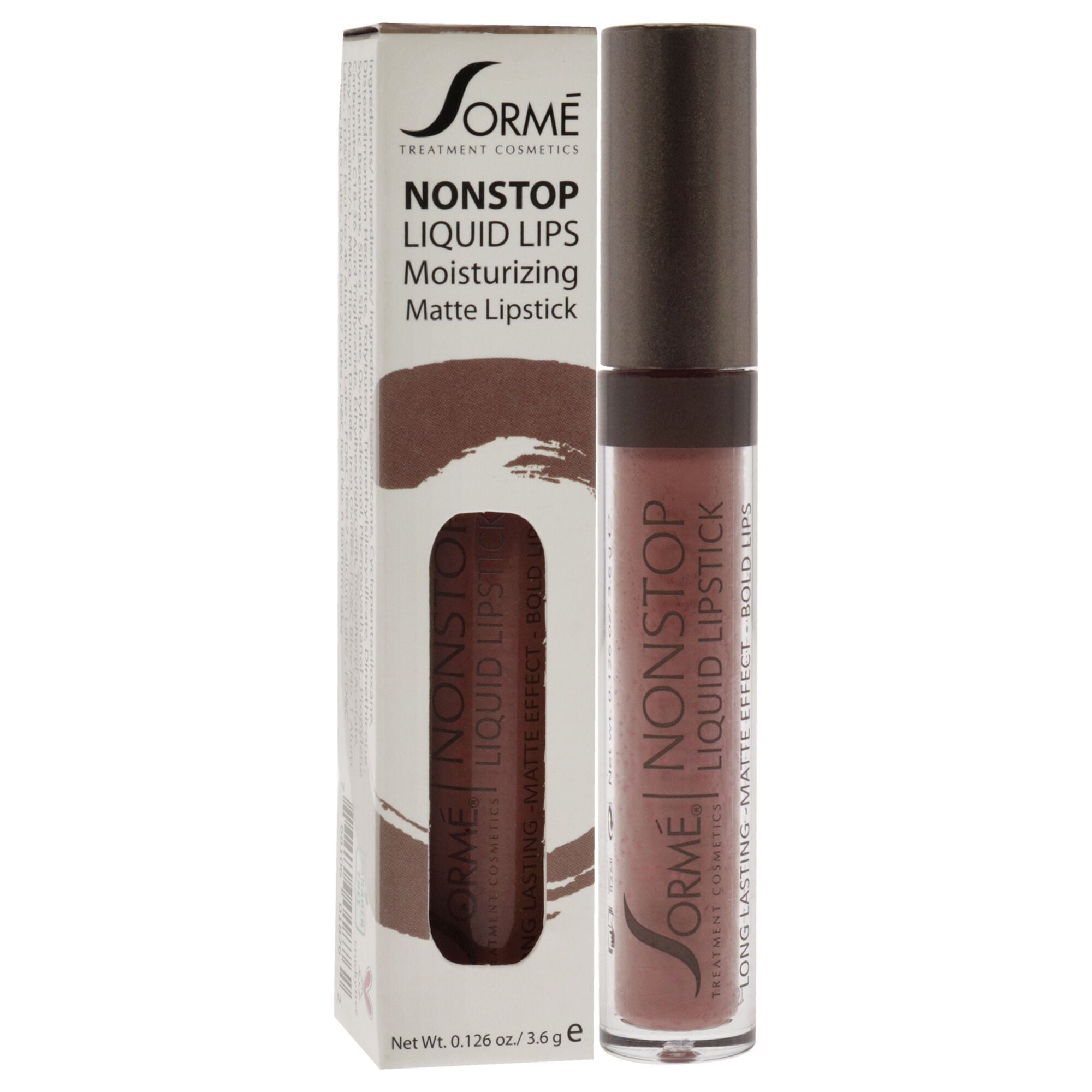 Nonstop Moisturizing Matte Liquid Lipstick - 272 Lace by Sorme Cosmetics for Women - 0.126 oz Lipstick, See Description, alternate image number 2