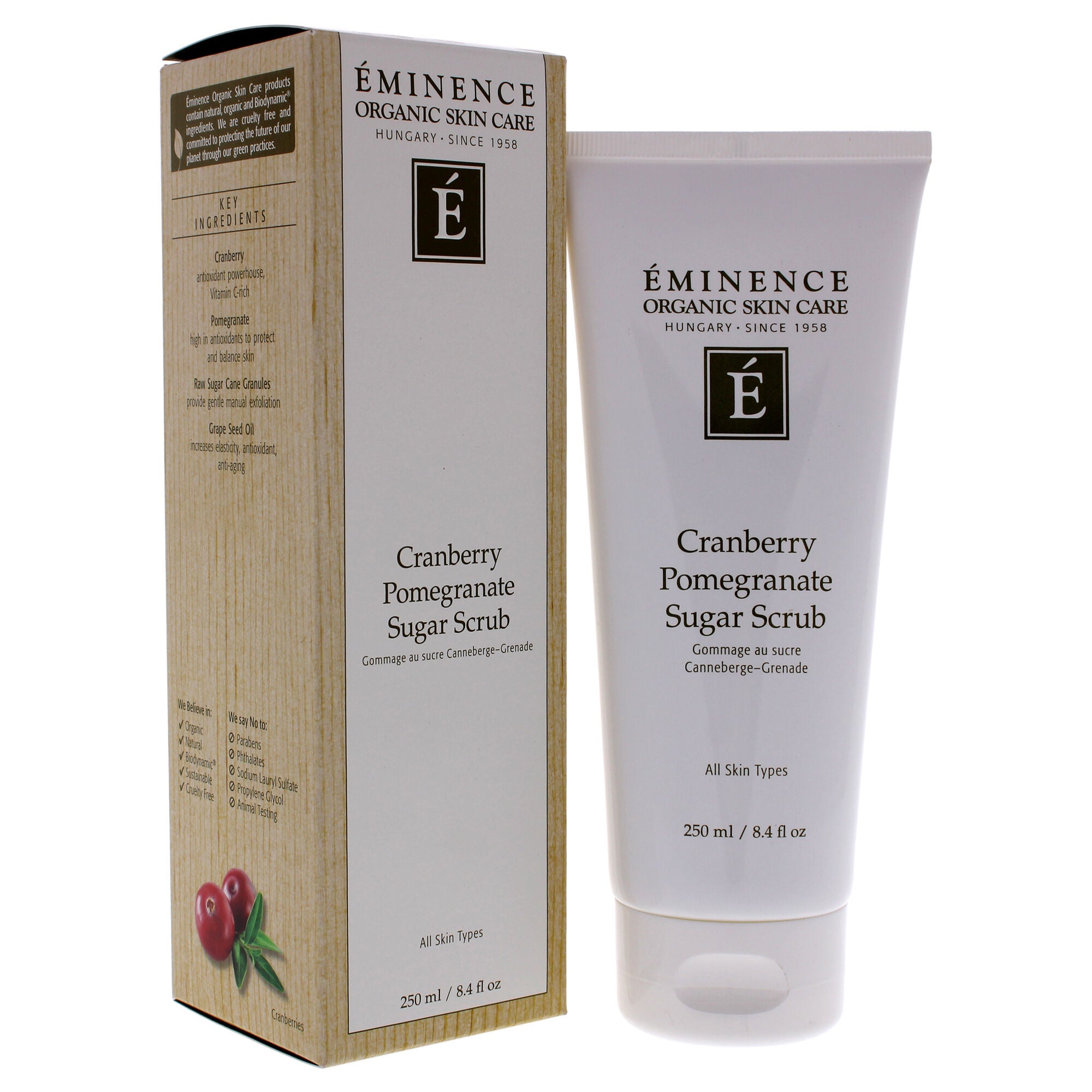 Cranberry Pomegranate Sugar Scrub by Eminence for Unisex - 8.4 oz Scrub, See Description, alternate image number 1