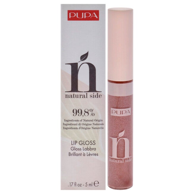Natural Side Lip Gloss - 004 Pearly Nude by Pupa Milano for Women - 0.17 oz Lip Gloss, NA, hi-res image number null
