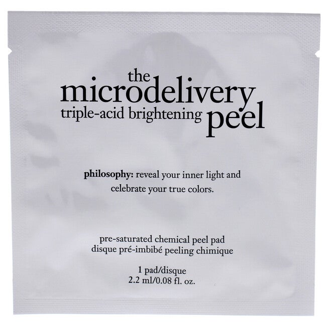 The Microdelivery Triple-Acid Brightening Peel Pad by Philosophy for Unisex - 12 Pc Pads, NA, alternate image number null