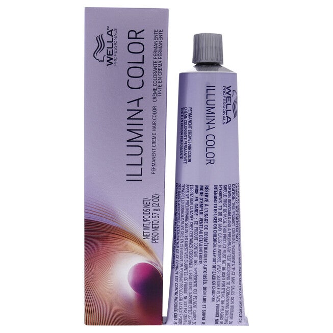 Illumina Color Permanent Creme Hair Color - 5 35 Light Brown-Gold Red Violet by Wella for Unisex - 2 oz Hair Color, NA, hi-res image number null
