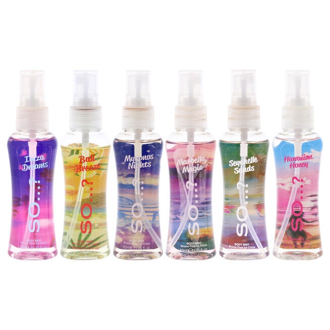 Escapes Body Mist Set by So?? for Women - 6 Pc 1.7oz, NA, alternate image number null