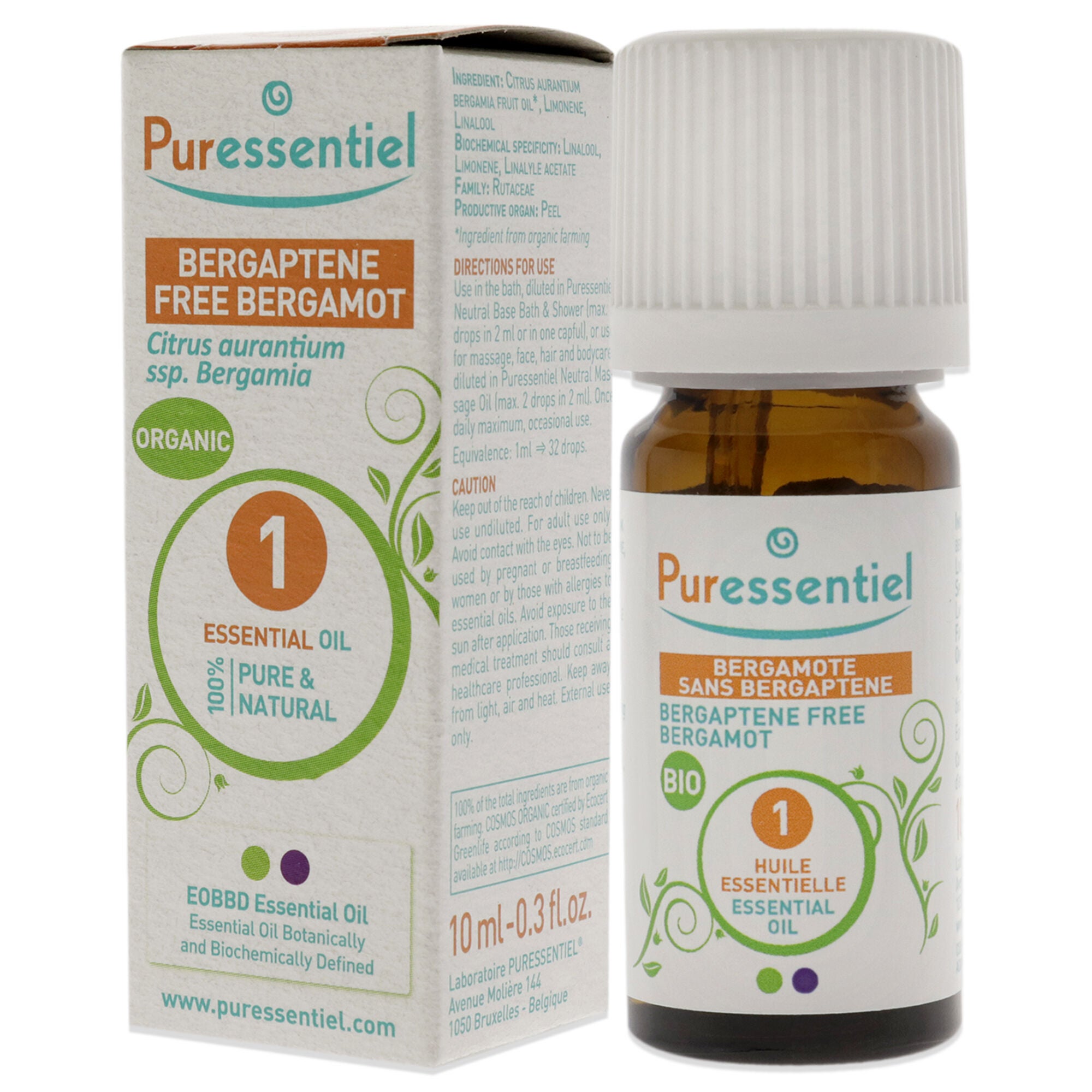 Organic Essential Oil - Bergamot by Puressentiel for Unisex - 0.34 oz Oil, See Description, alternate image number 3