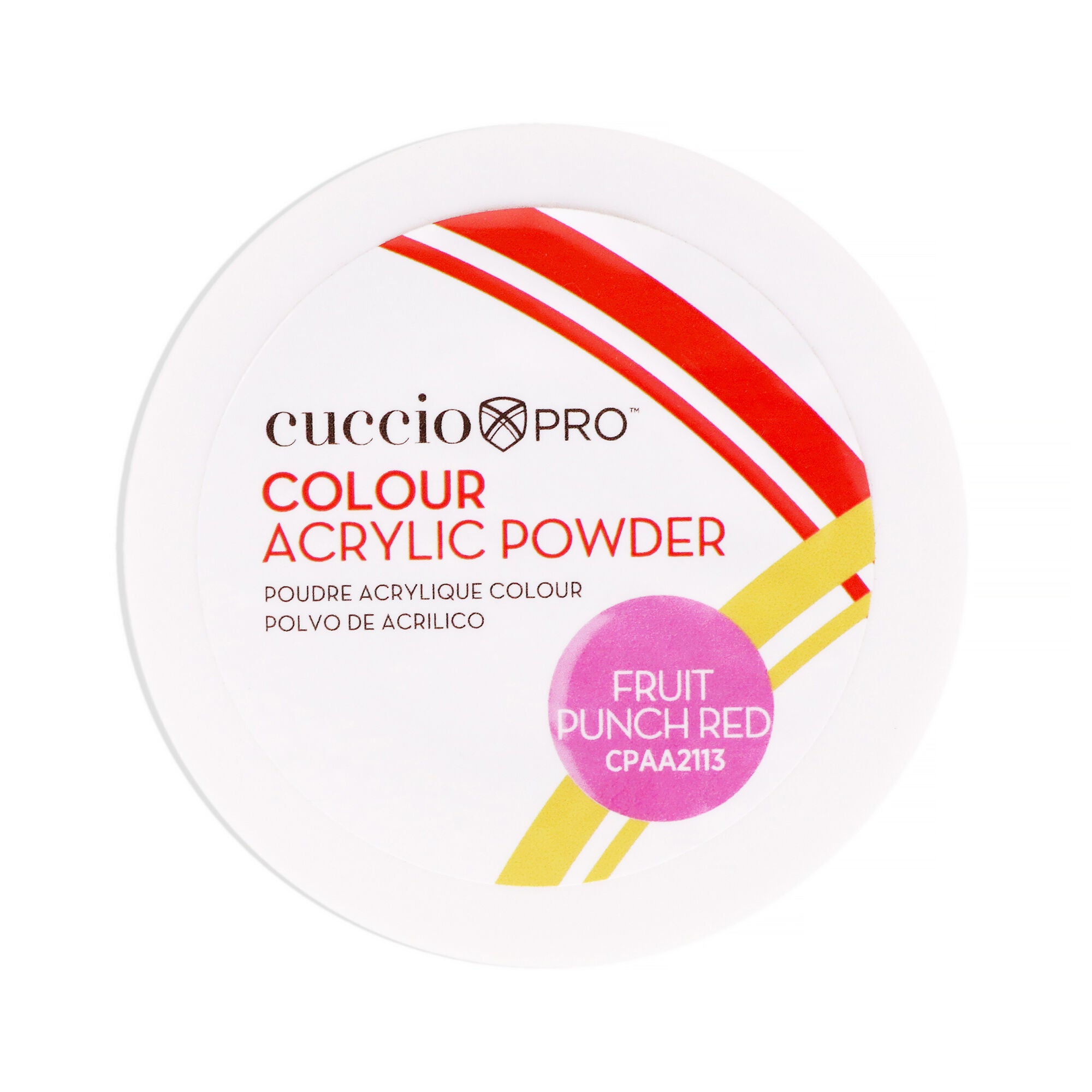 Colour Acrylic Powder - Fruit Punch Red by Cuccio PRO for Women - 1.6 oz Acrylic Powder, See Description, hi-res image number 0