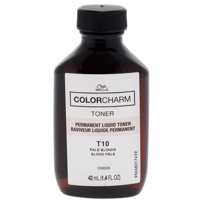 Color Charm Permanent Toner - T10 Pale Blonde by Wella for Unisex - 1.4 oz Toner, NA, alternate image number null