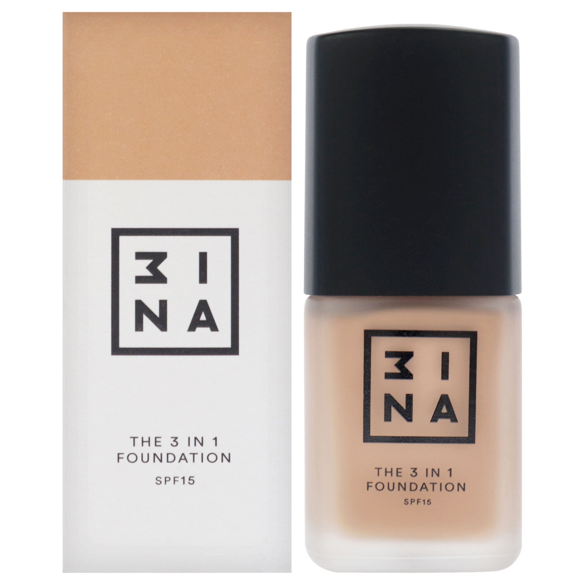 The 3-In-1 Foundation SPF 15 - 201 by 3INA for Women - 1.01 oz Foundation, See Description, hi-res image number 0