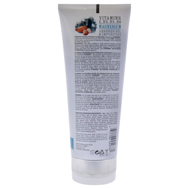 Puremix Activated Charcoal Purifying Mask by Rusk for Unisex - 6 oz Masque, NA, alternate image number null