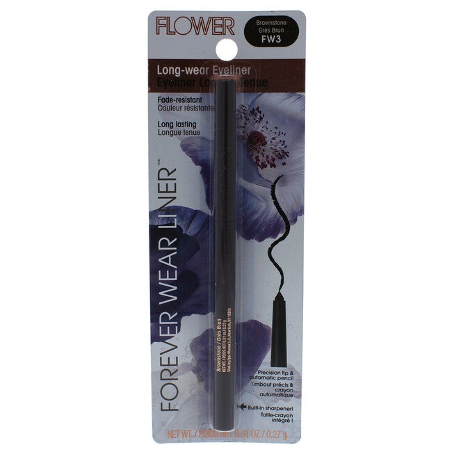Forever Wear Liner Long-Wear Eyeliner - FW3 Brownstone by Flower Beauty for Women - 0.01 oz Eyeliner, NA, hi-res image number null
